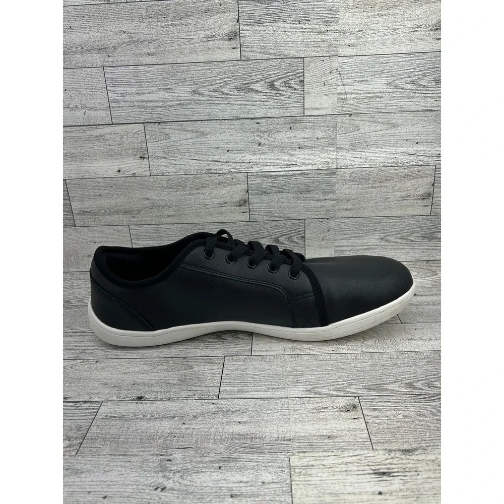 HobiBear Black Leather Lace Up Casual Sneakers Shoes Men Size‎ EU 47 US 13